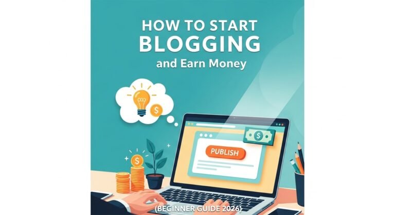 How to Start Blogging and Earn Money (Beginner Guide 2026)