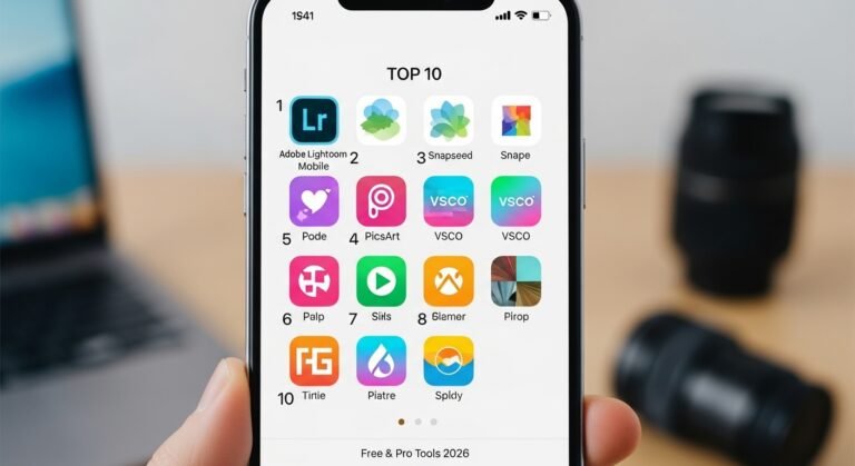 Top 10 Android Apps for Photo Editing (Free & Pro Tools 2026)